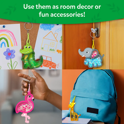 Shake-its: Amazing Animals | DIY Craft Kit with Keychains (ages 4-9)