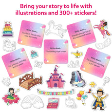 Storytelling sticker set from My Storybook Art Kit with Unicorns and Princesses
