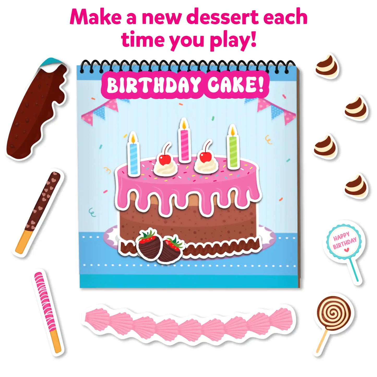 Peelies: Dessert Chef | Reusable Sticker Activity Book (ages 3-7)