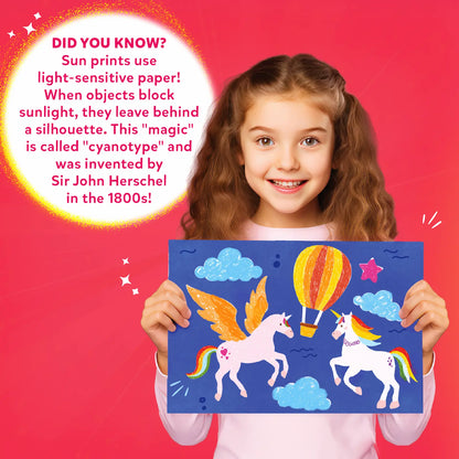 Magical Sun Art: Unicorn & Princess | Sun Paper Art Kit (ages 4-12)