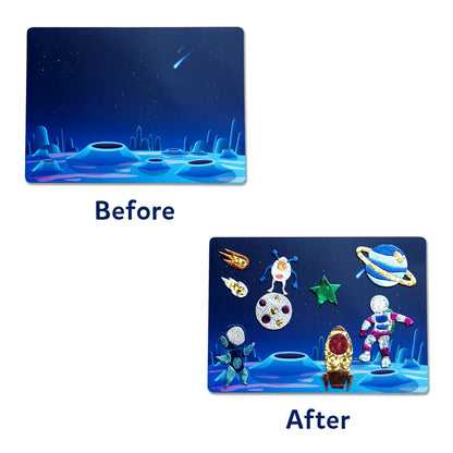 Skillmatics Foil Fun Up In Space No Mess Craft Kit, (100+ Piece Art Set)