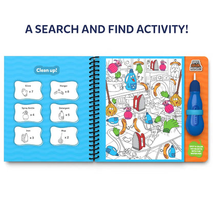 Water Spotter: Around the House | Reusable Search & Find Book (ages 4-8)