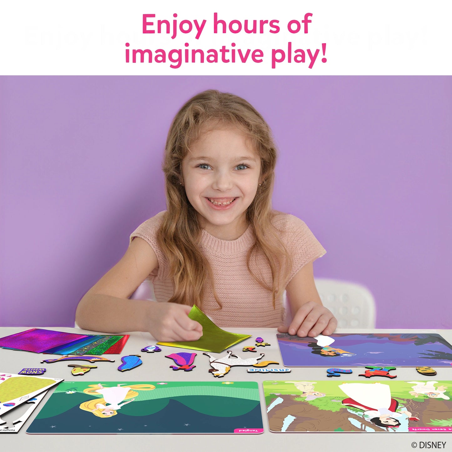 Disney Princess magnetic dress-up set for kids ages 4-9 in Foil Fun Art Kit