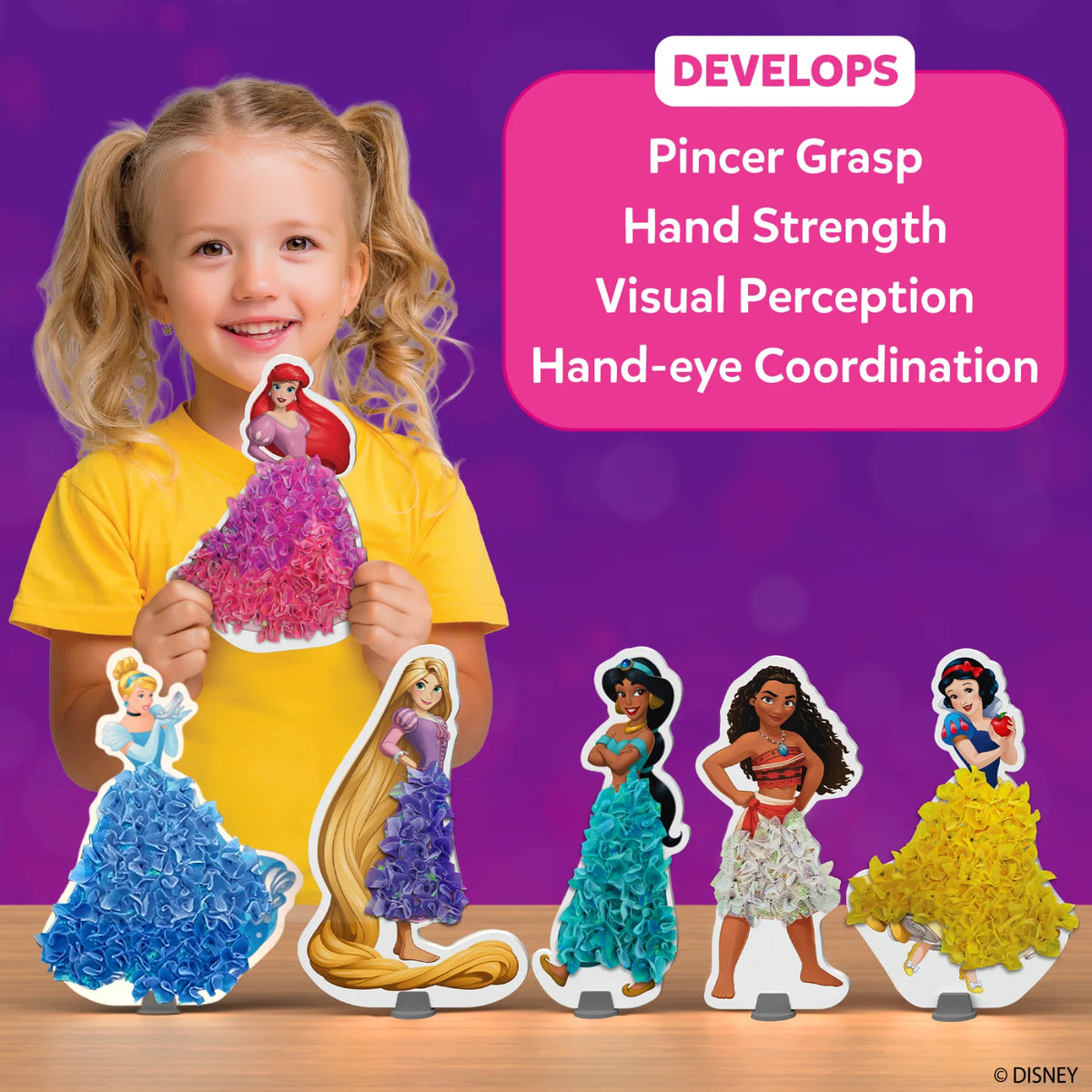Poke-in Art: Disney Princess | Mess-Free Art for Kids (ages 4-9)