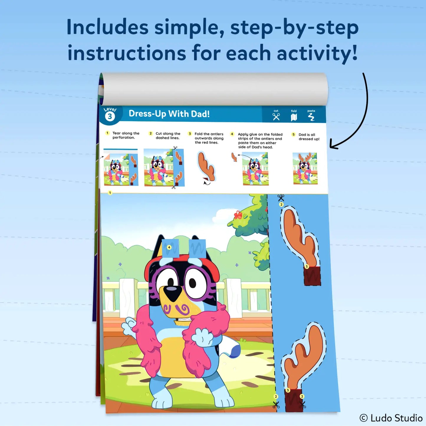 Snip Snip! Bluey | Art & Craft Activity Kit (ages 3-7)