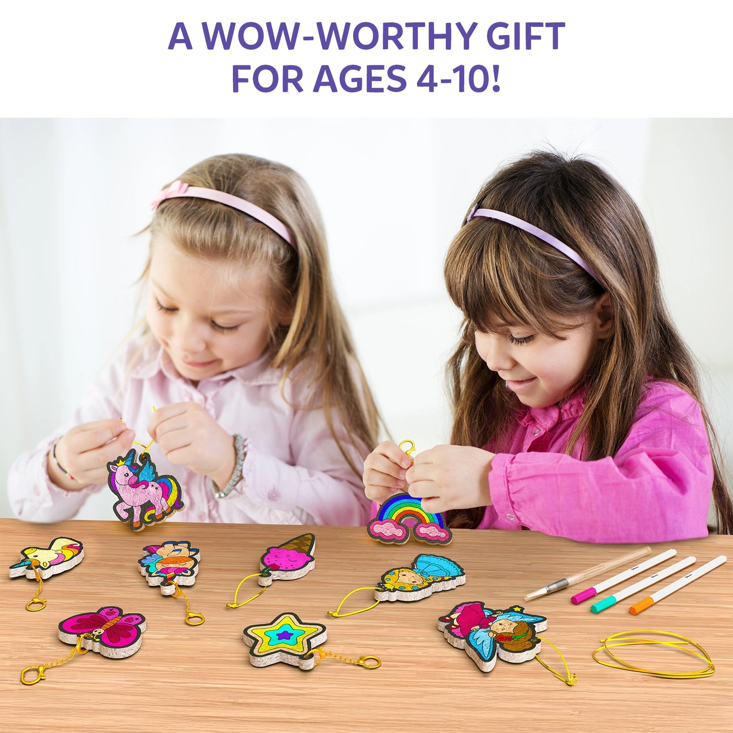 Children’s craft kit Aqua Puffs Princesses and Unicorns 3D Art Kit for kids ages 4+