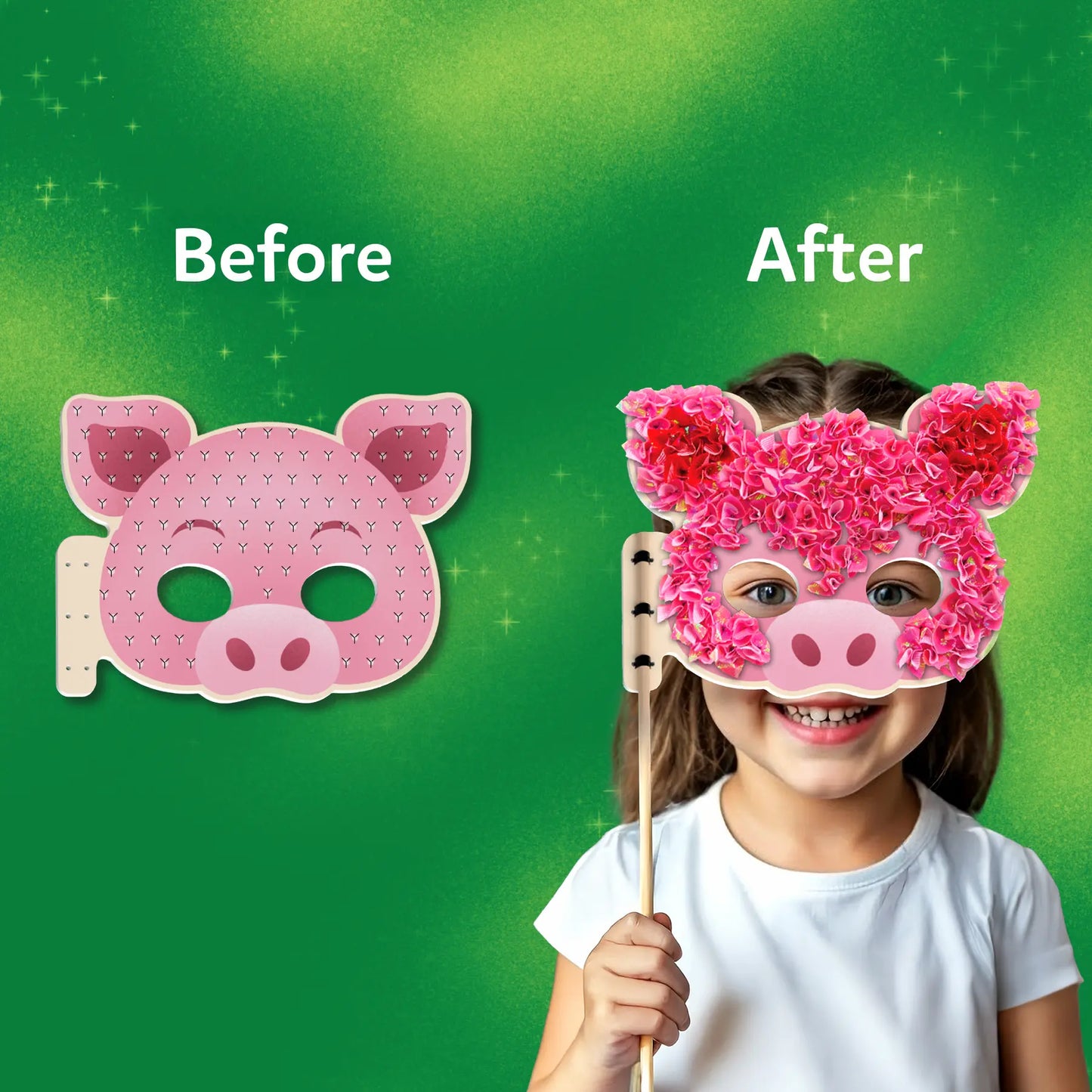 Poke-in Art Animal Masks | Mess-Free Art for Kids (ages 4-9)