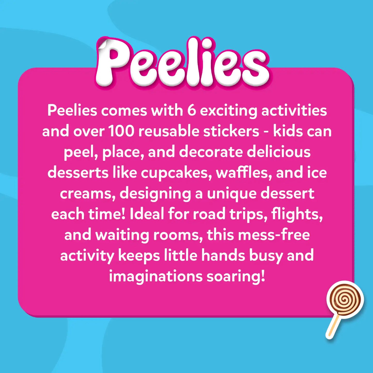 Peelies: Dessert Chef | Reusable Sticker Activity Book (ages 3-7)