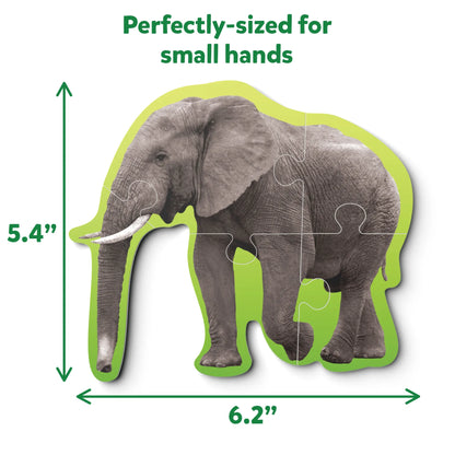 Elephant jigsaw puzzle from Step By Step Puzzle Wild Animals for ages 3+