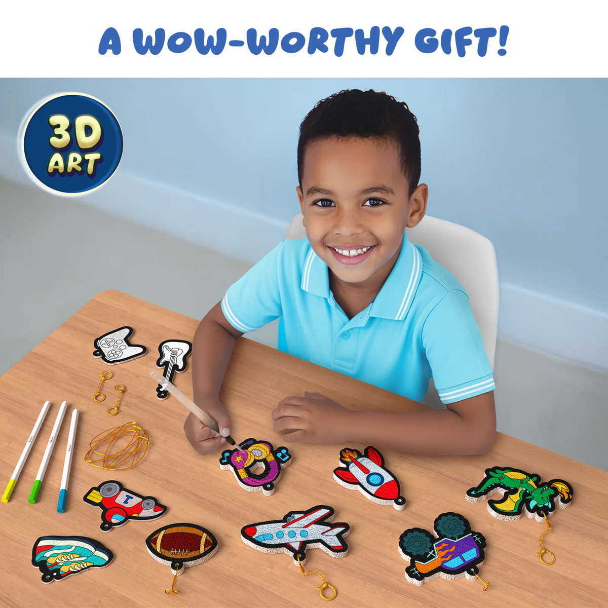 Aqua Puffs: Just Cool Things | 3D Art Kit (ages 4+)