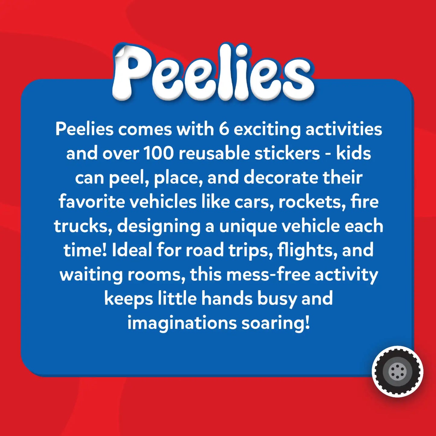 Peelies: Cars, Trucks & More! | Reusable Sticker Activity Book (ages 3-7)