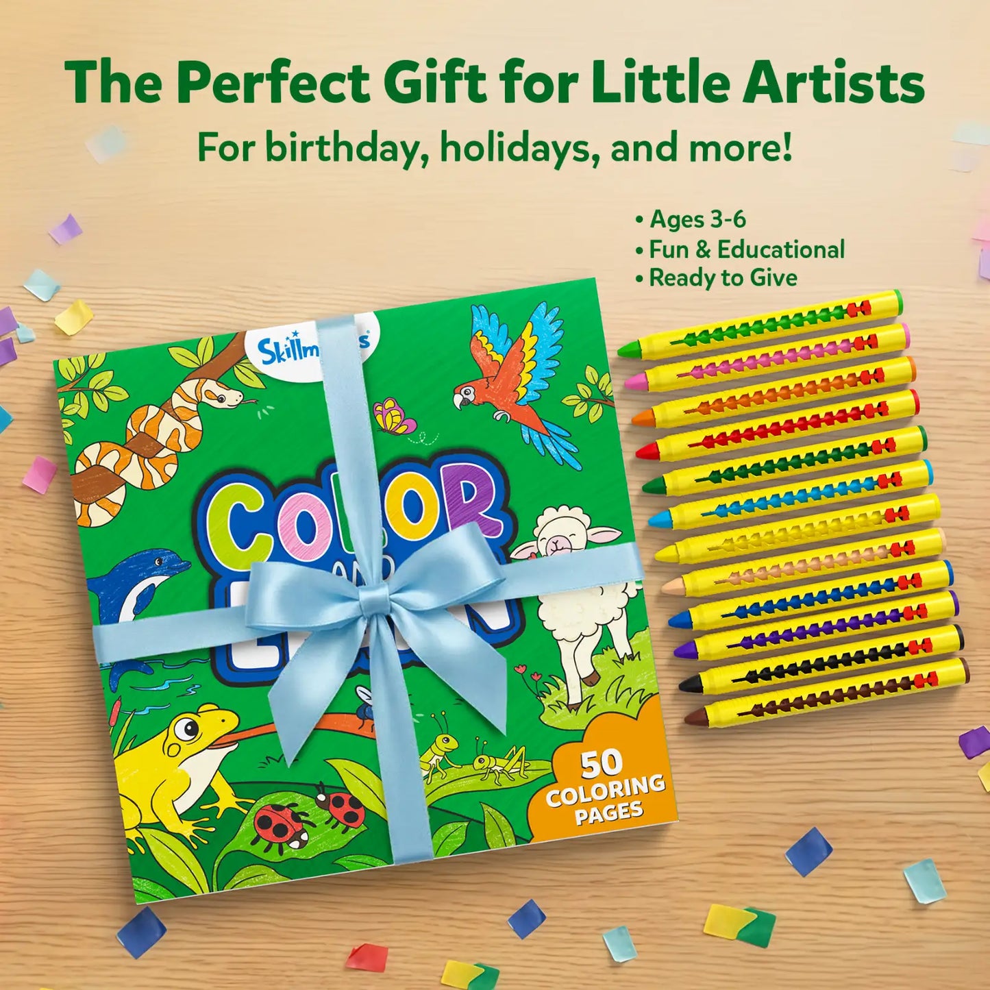 Color and Learn: Animals | Colouring Book (ages 3-6)