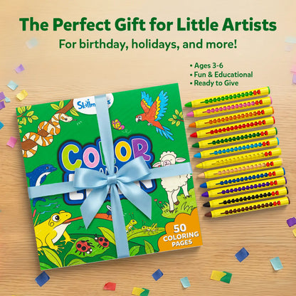 Color and Learn: Animals | Colouring Book (ages 3-6)