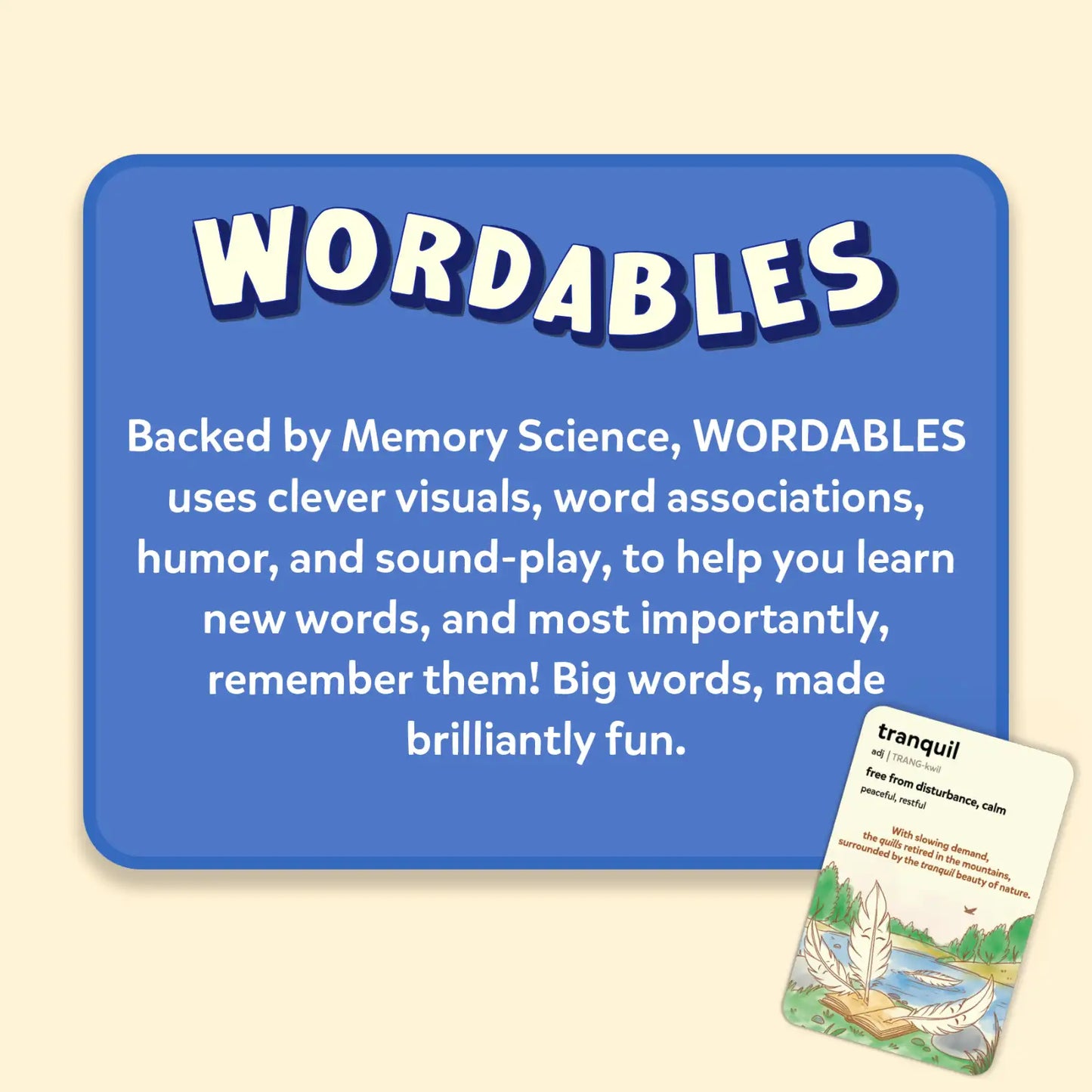 Wordables: Level 1 | Vocabulary Flash Cards (ages 8+)