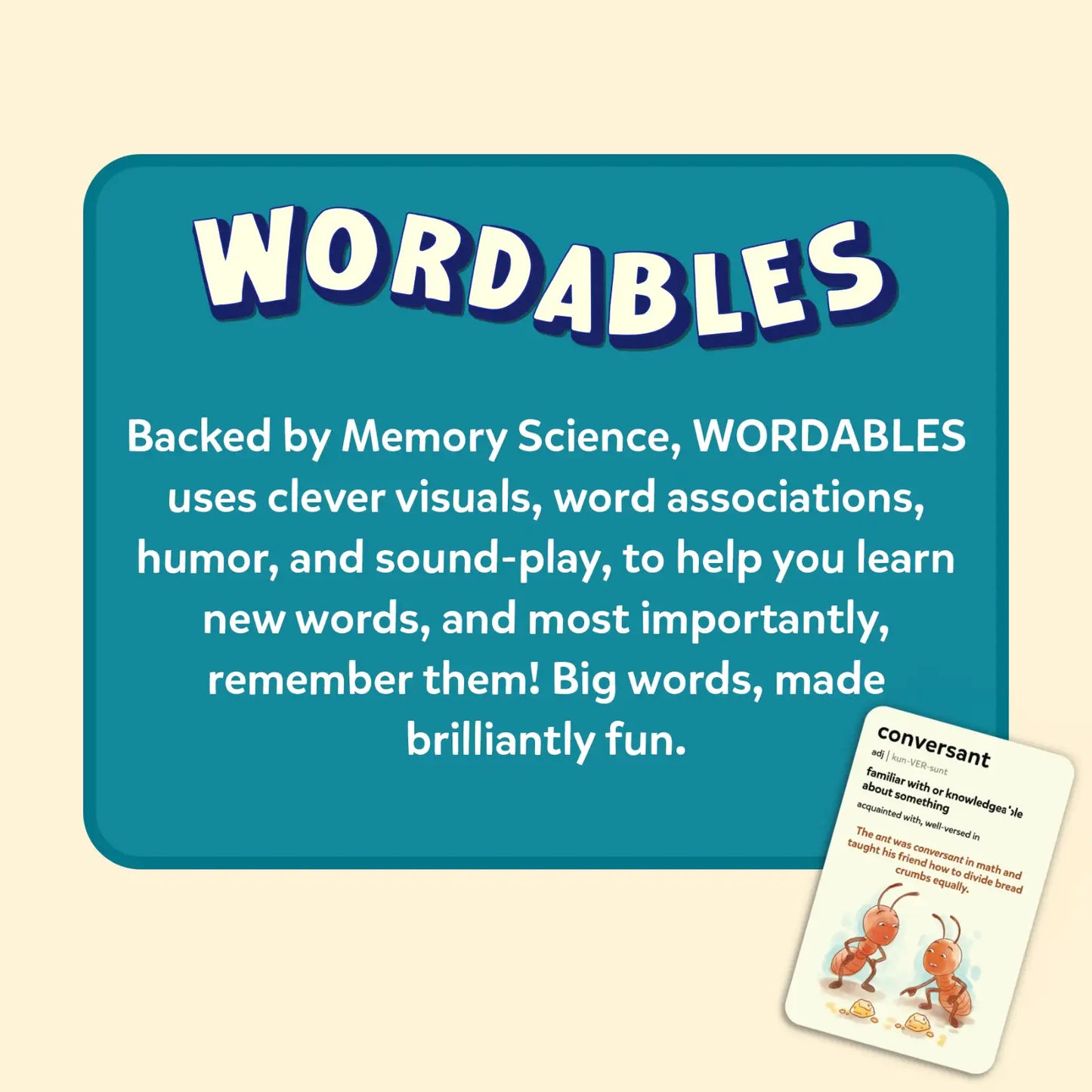 Wordables: Level 2 | Vocabulary Flash Cards (ages 10+)