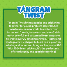 Tangram Twist Amazing Animals no mess sticker art for ages 4 to 7