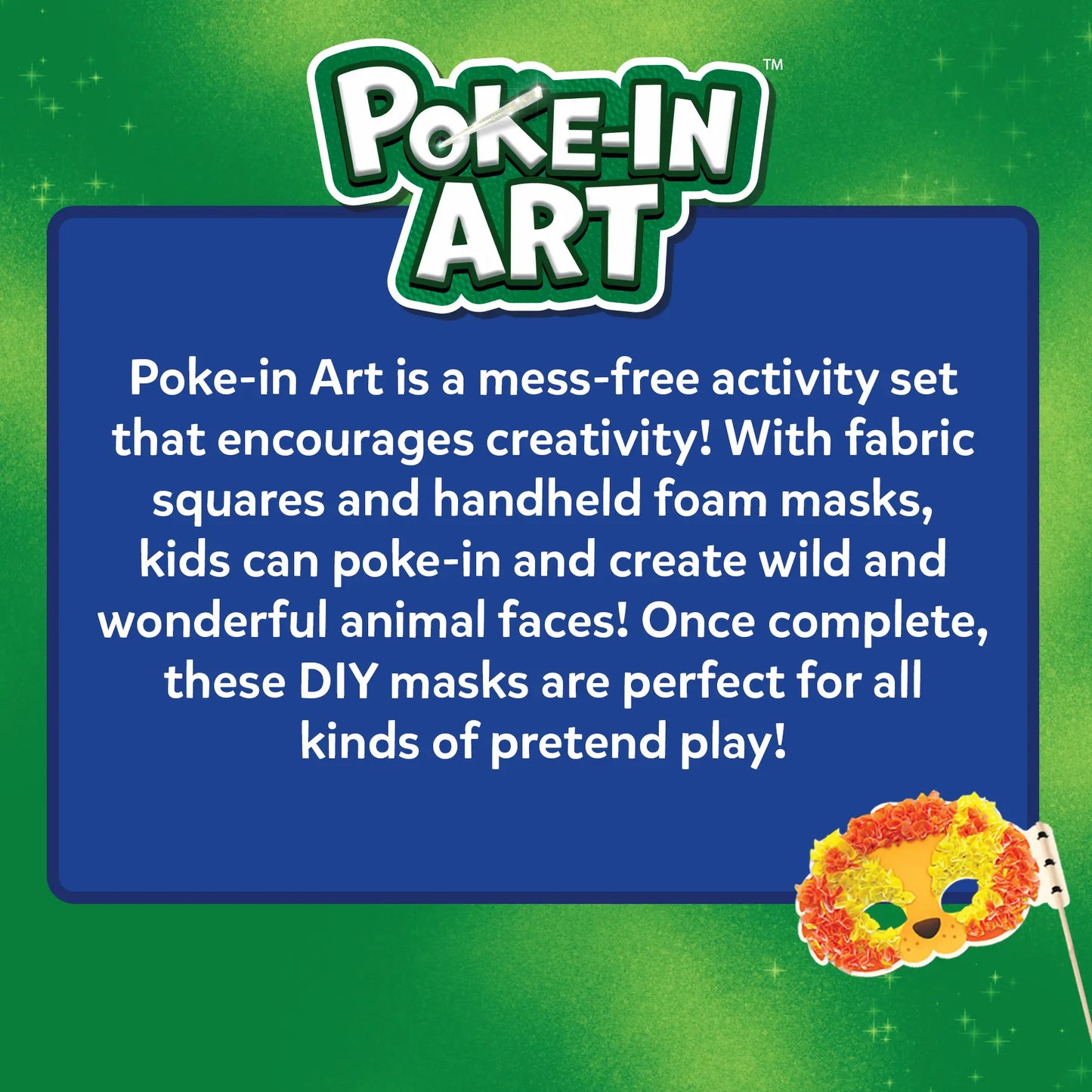 Poke-in Art Animal Masks | Mess-Free Art for Kids (ages 4-9)