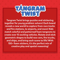 Tangram Twist Off We Go sticker art game for kids ages 4 to 7