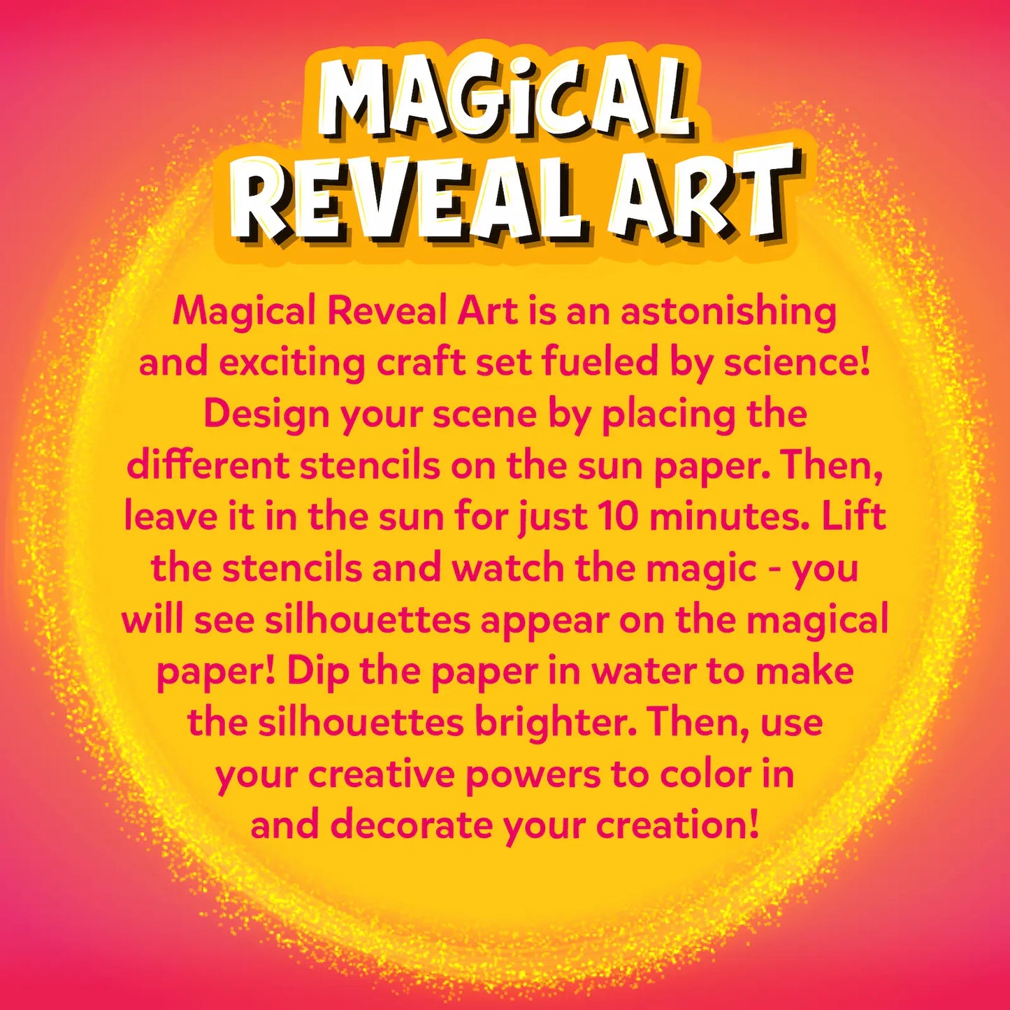 Magical Sun Art: Unicorn & Princess | Sun Paper Art Kit (ages 4-12)