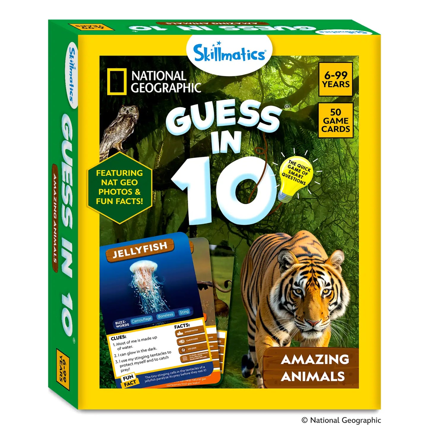 Guess in 10: National Geographic Animals | Trivia Card Game (ages 6+)