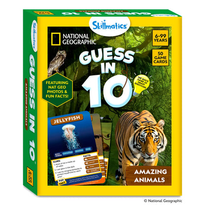 Guess in 10: National Geographic Animals | Trivia Card Game (ages 6+)
