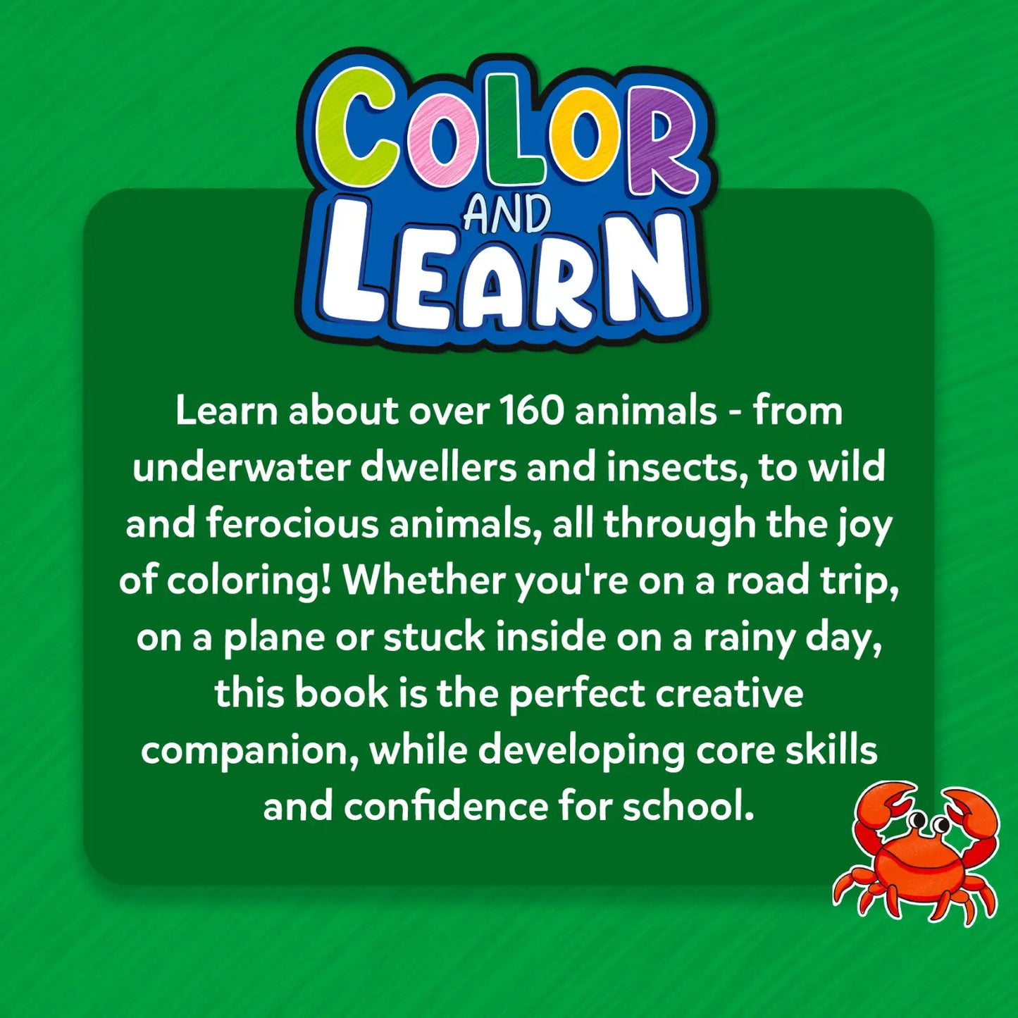 Color and Learn: Animals | Colouring Book (ages 3-6)