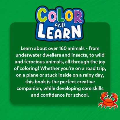 Color and Learn: Animals | Colouring Book (ages 3-6)