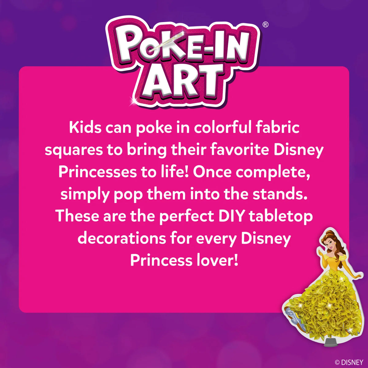 Poke-in Art: Disney Princess | Mess-Free Art for Kids (ages 4-9)