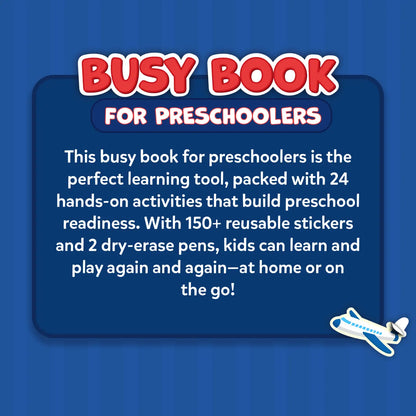 Skillmatics Montessori Busy Book for Toddlers – Preschool Learning Activities, 150+ Reusable Stickers