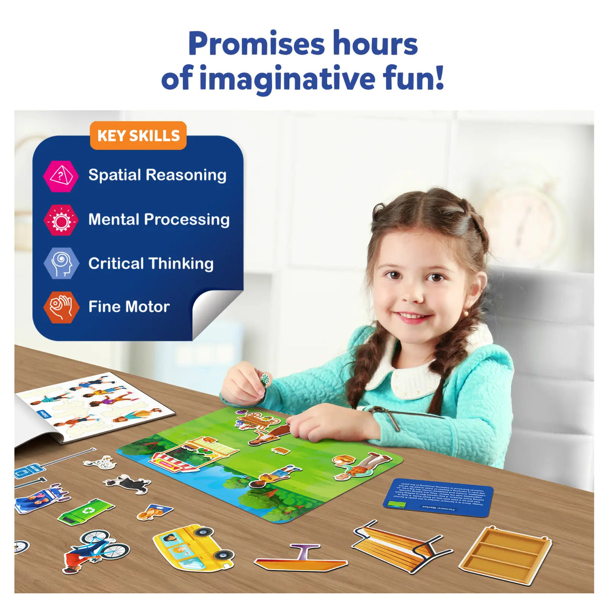 Sticker Story Adventure Sticker Stories - Adventure Around Town (ages 3-7) – Skillmatics US