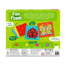 Fun Foam Sticker Art Activity Set with Amazing Animal Designs for Kids Ages 3-7