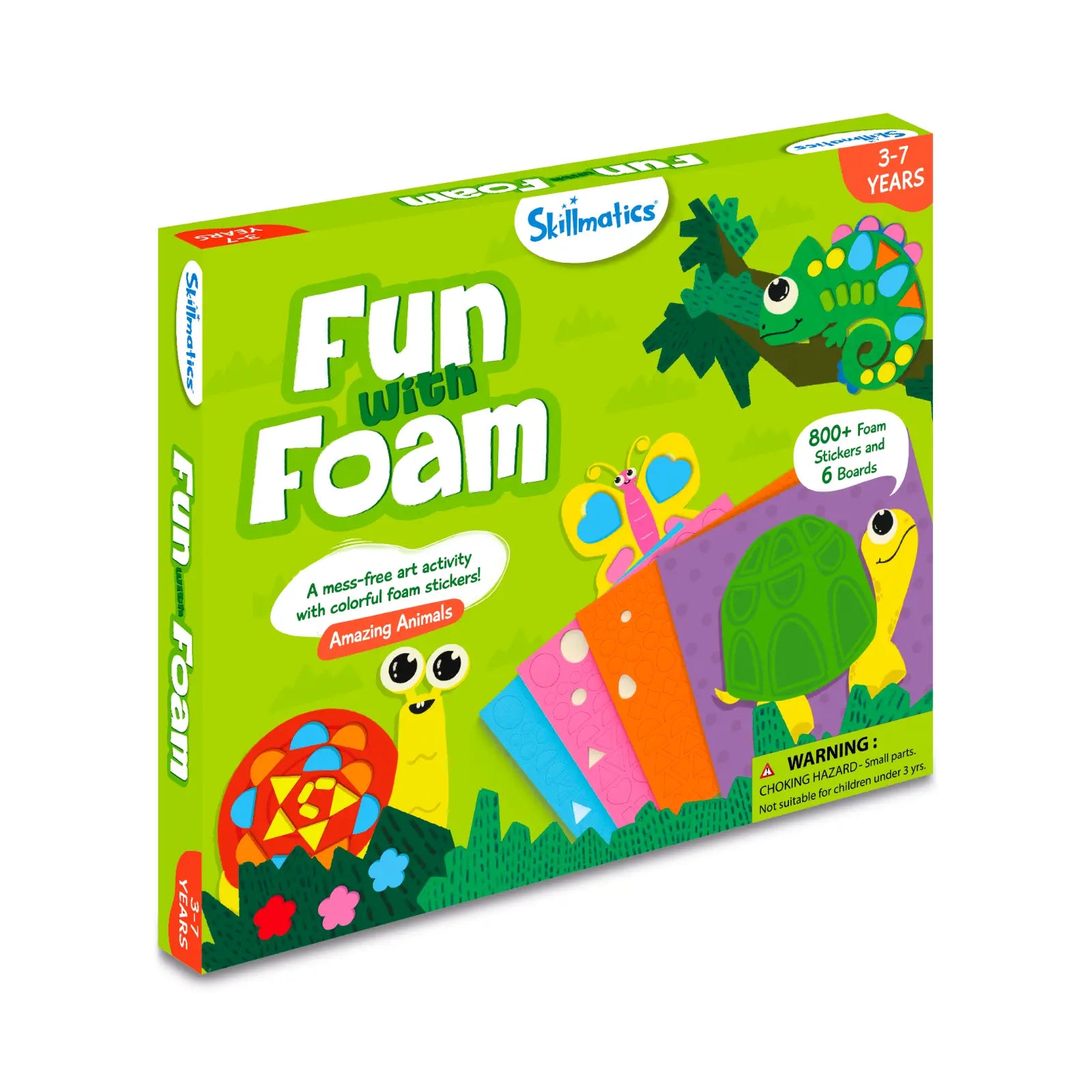 Coloured Animal Funky Craft Foam Shapes Kids Easy Stick Pack of 100  Creatures 
