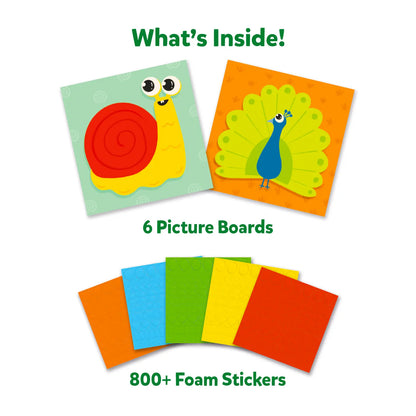 Foam sticker art kit from Fun with Foam Amazing Animals for ages 3-7