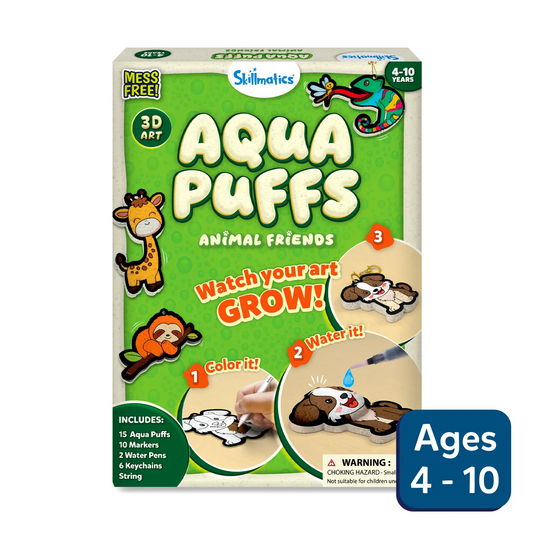 Aqua Puffs: Animal Friends | 3D Art Kit (ages 4+)