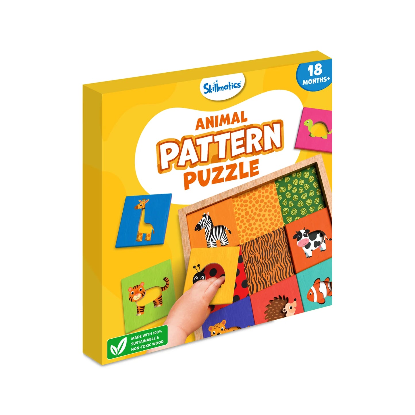 Animal Pattern Puzzle Set | Educational Matching & Learning Game (ages 18 months+)