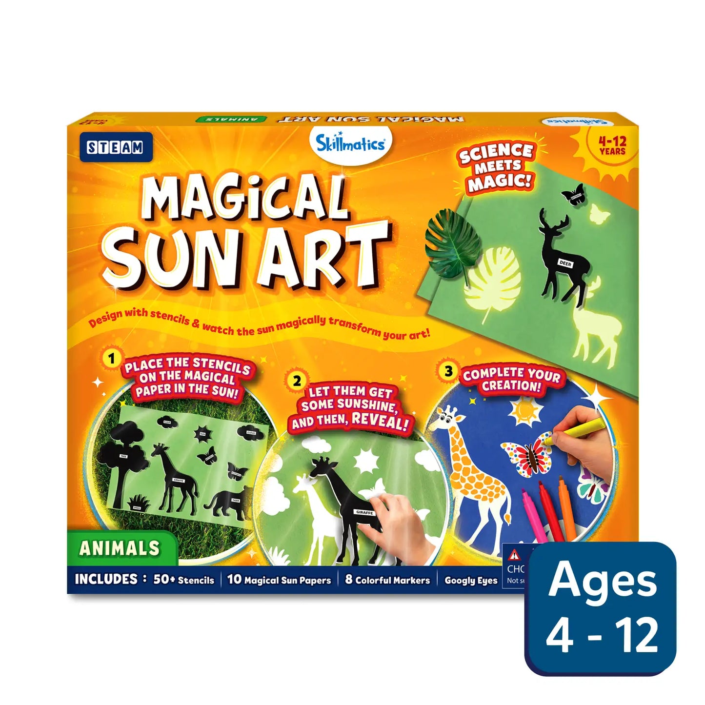 Magical Sun Art: Animals | Sun Paper Art Kit (ages 4-12)