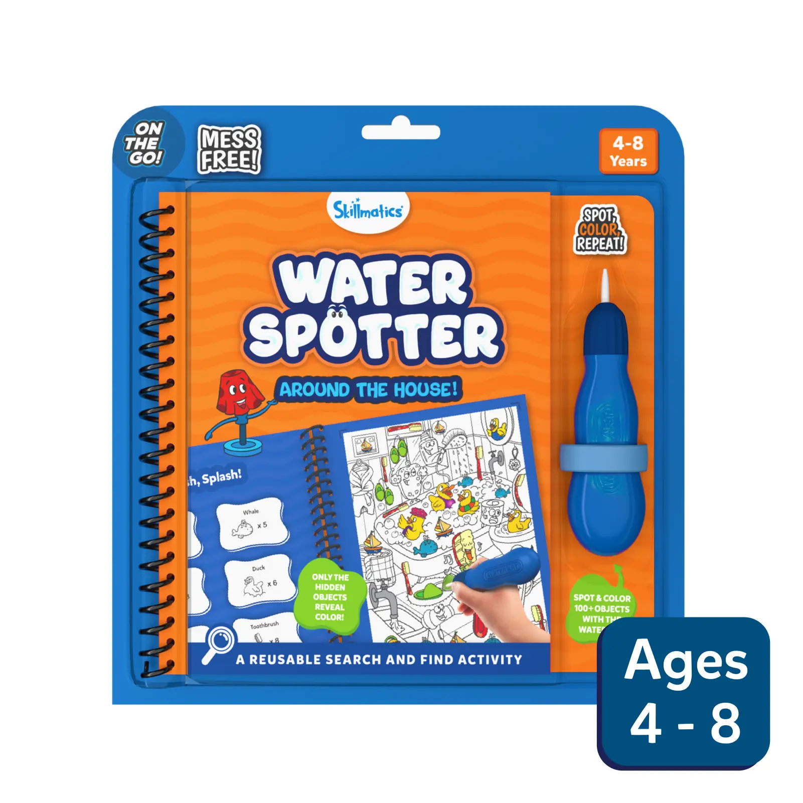 Water Spotter: Around The House | Reusable Search & Find Book (ages 4-8)