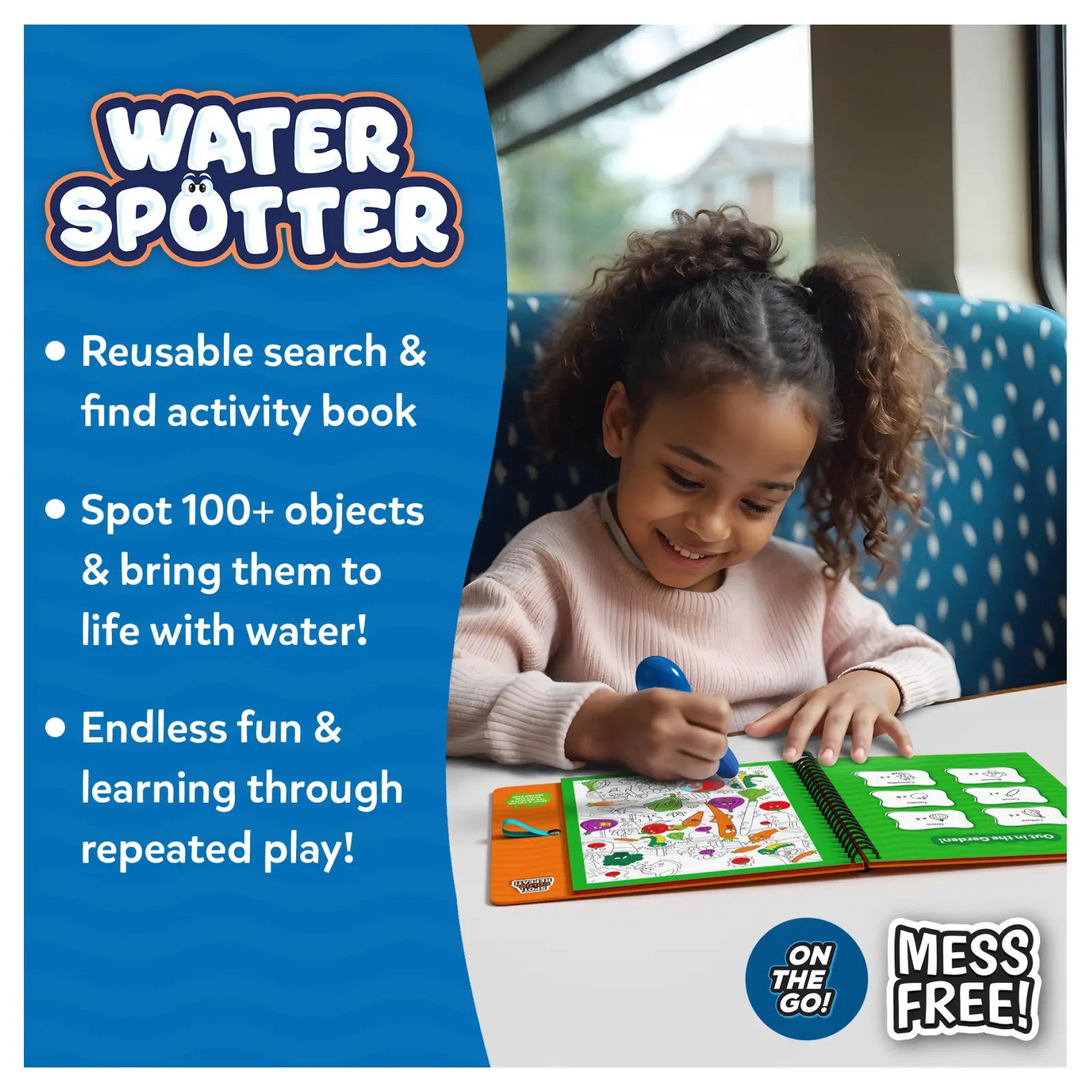 Water Spotter: Around The House | Reusable Search & Find Book (ages 4-8)