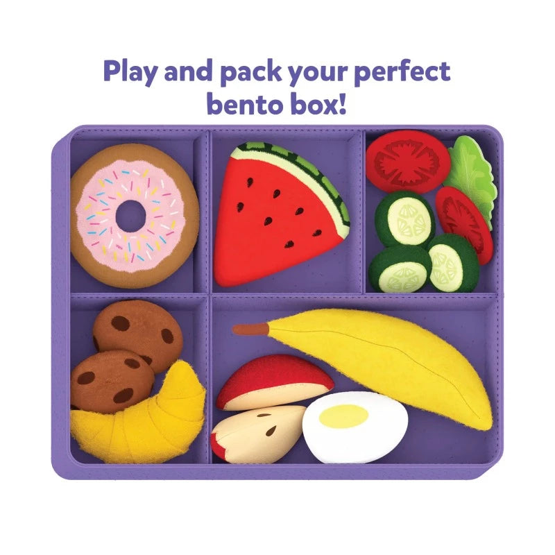 Purple Bento Box  Felt Pretend Play Food Items (ages 3-7) – Skillmatics