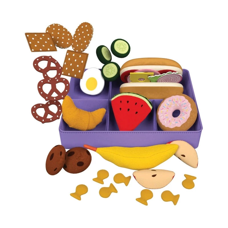 Purple Bento Box | Felt Pretend Play Food Items (ages 3-7)