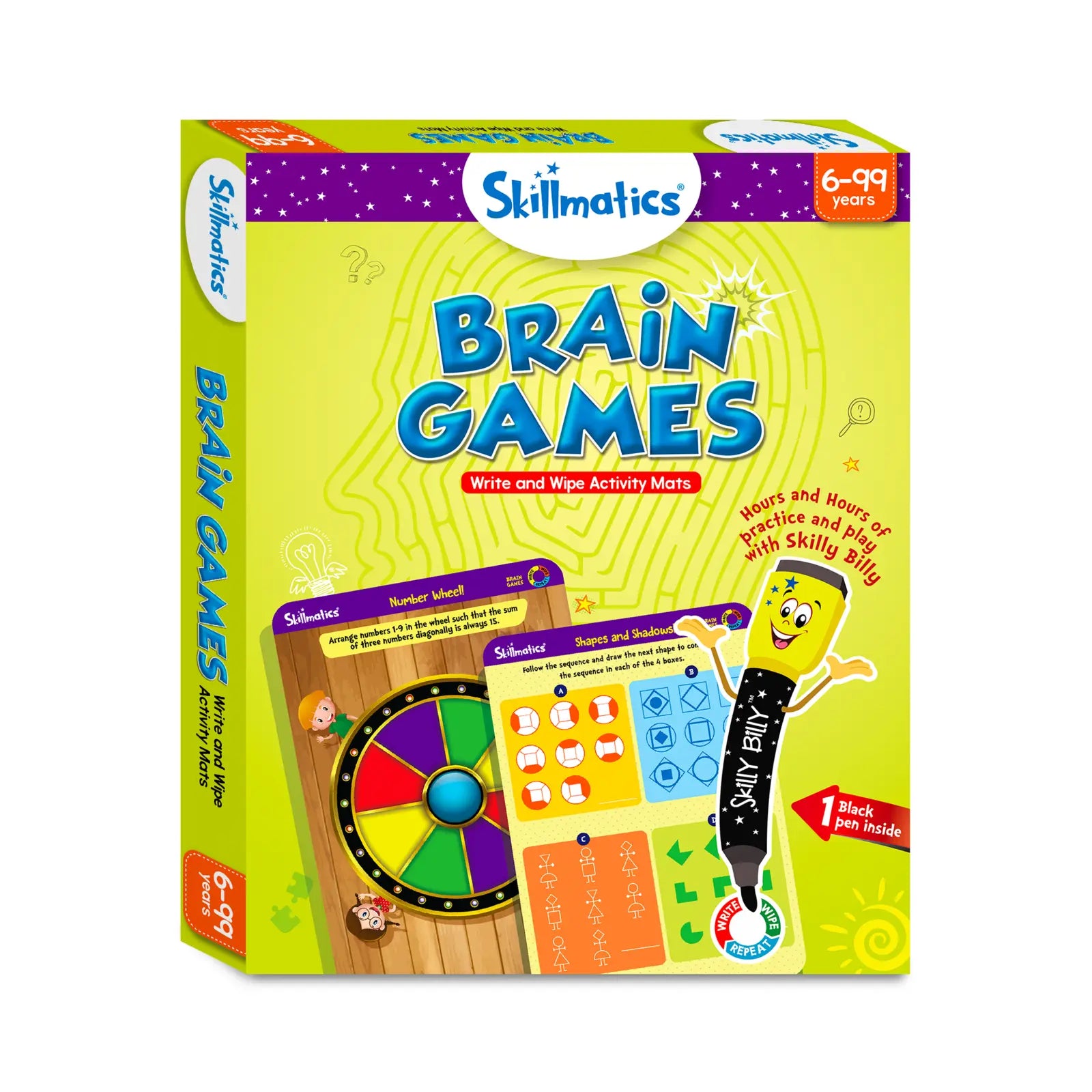 Brain Games | Reusable Activity Mats (ages 6+)