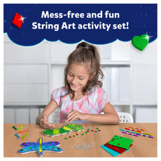 String art activity set featuring bugs and butterflies for kids ages 6-12