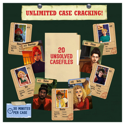Unsolved casefiles game from Catch The Crook Strategy and Mystery Board Game for ages 10+