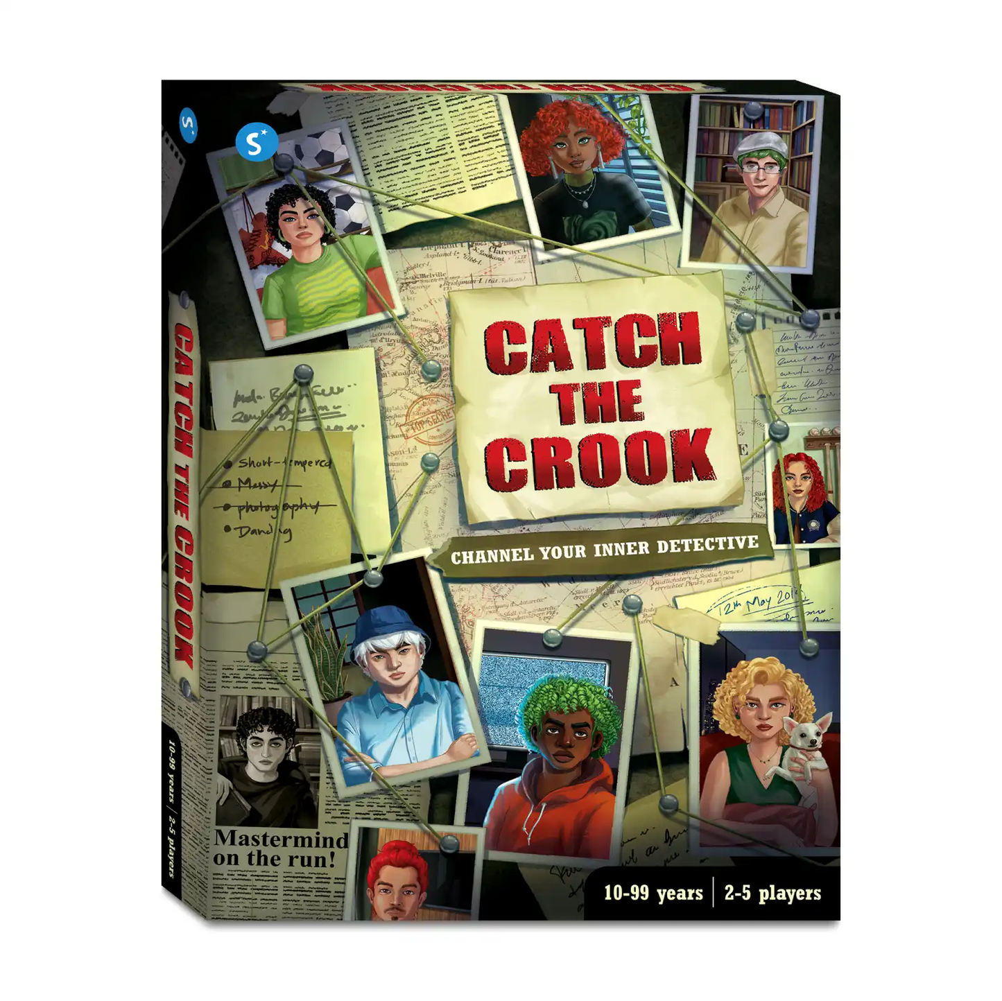 Catch The Crook | Strategy & Mystery Board Game (ages 10+)