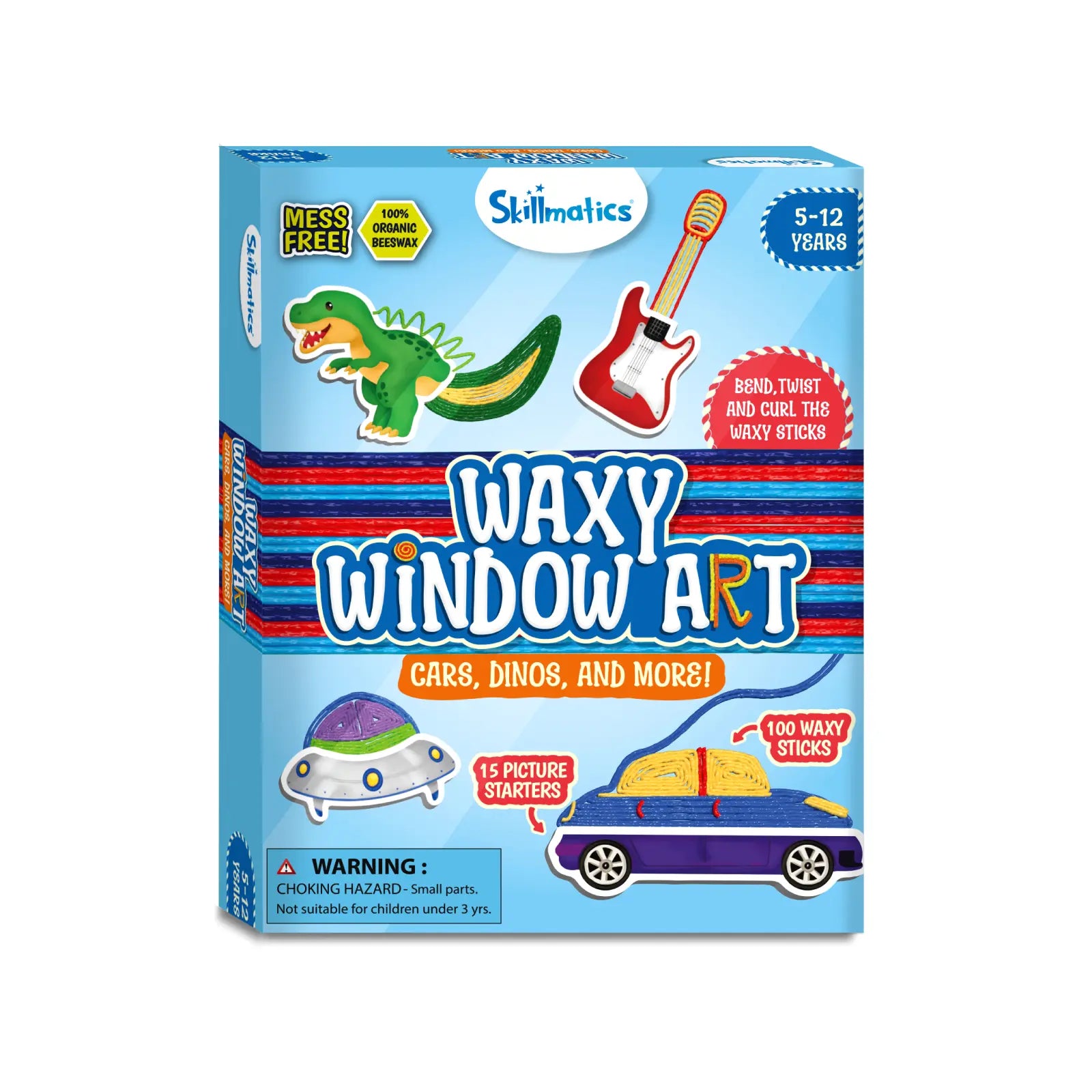 Waxy Window Art: Cars, Dinos, & More! | DIY Art & Craft Kit (ages 5-12)