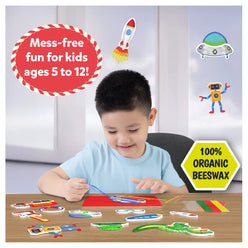 Child’s beeswax craft kit from Waxy Window Art Cars Dinos & More DIY Art & Craft Kit