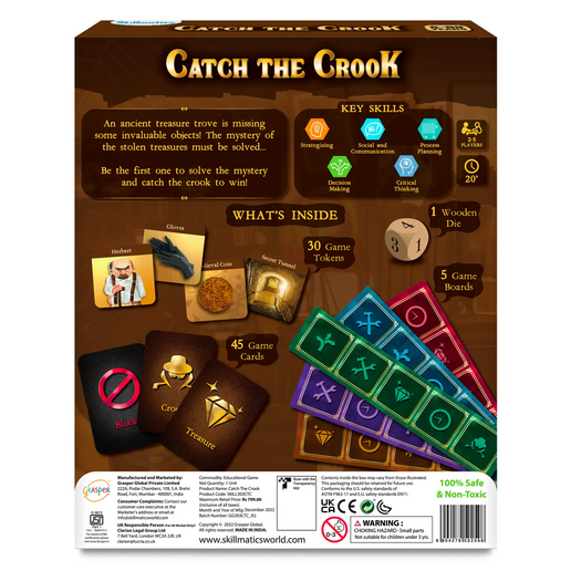 Catch The Crook | Strategy & mystery board game (ages 8+)
