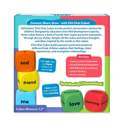 Chit Chat Cubes educational toy from Conversation Starter Game for ages 4+