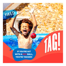 Red ball tag game from Color Hitz product for active outdoor play