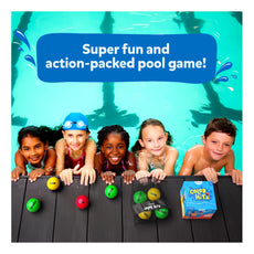 Colorful balls in a pool game for kids aged 6+ in Color Hitz Swim Splash Freeze Tag